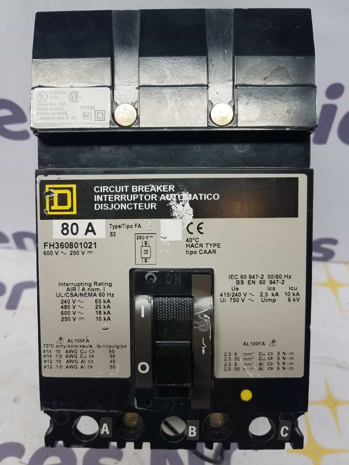 Square D FH360801021