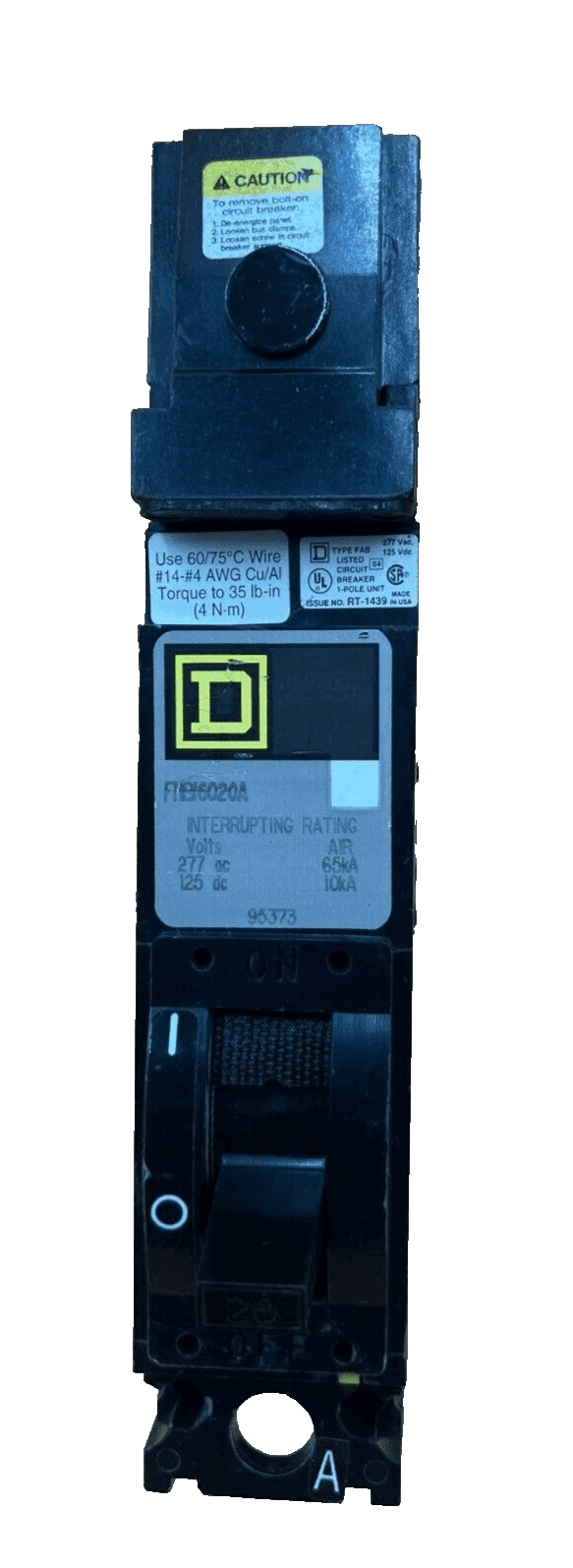 Square D FHB16020A Circuit Breaker — image 1 of 6
