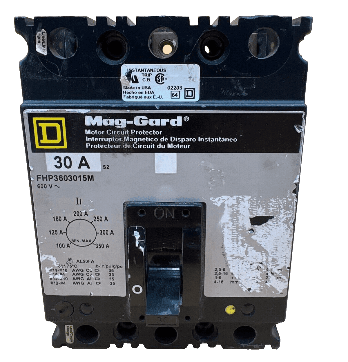 Square D FHP3603015M Circuit Breaker — image 1 of 6