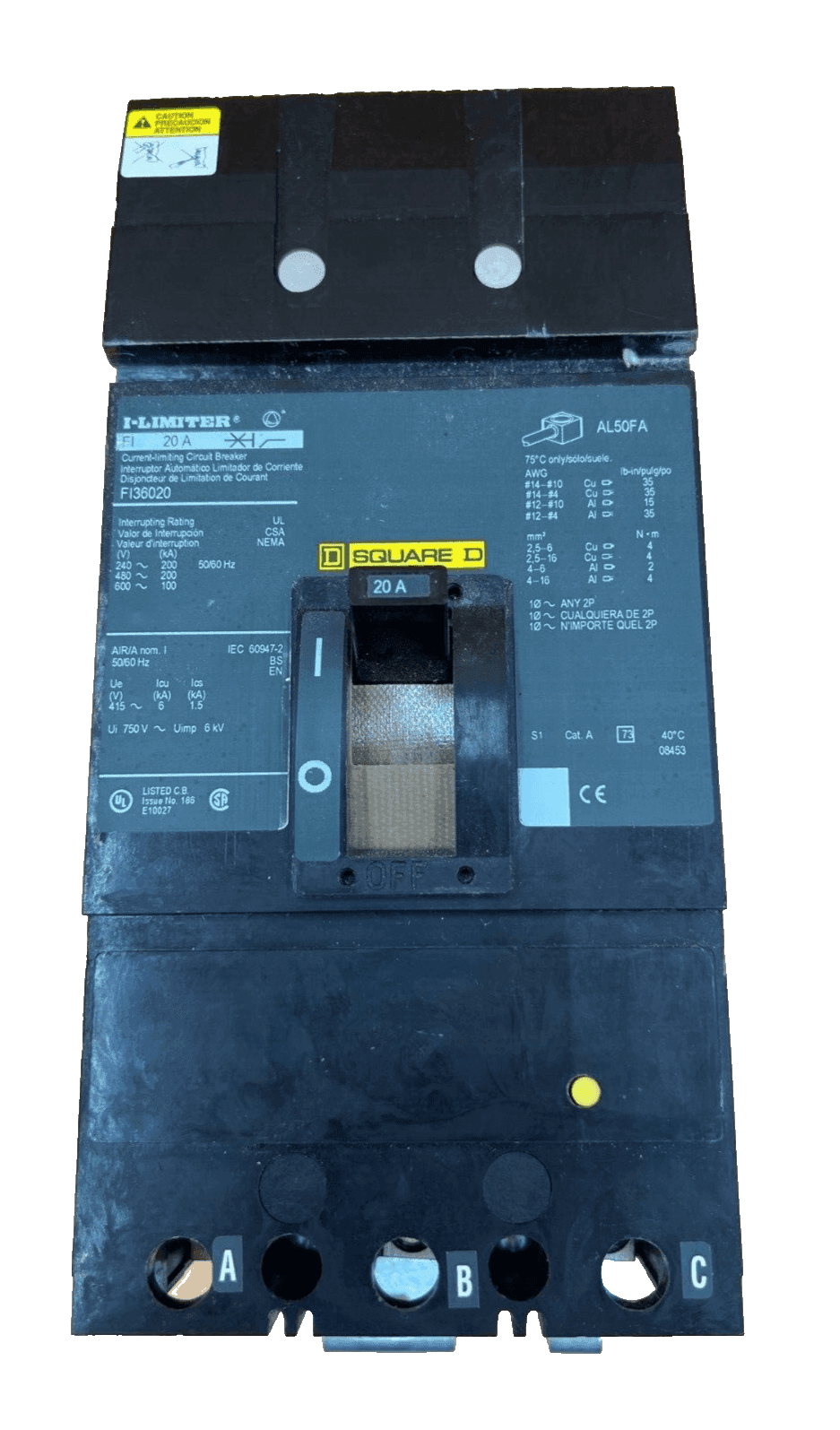 Square D FI36020 Circuit Breaker — image 1 of 7