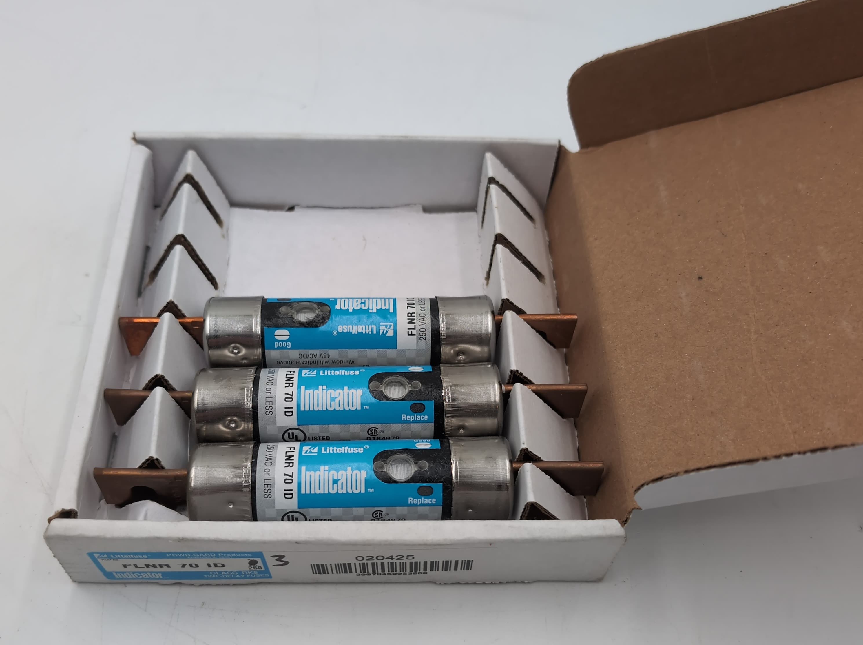 Littelfuse FLNR070ID Class RK5 Fuse 70A 250V Time-Delay Indicator FLNR 70 ID NEW