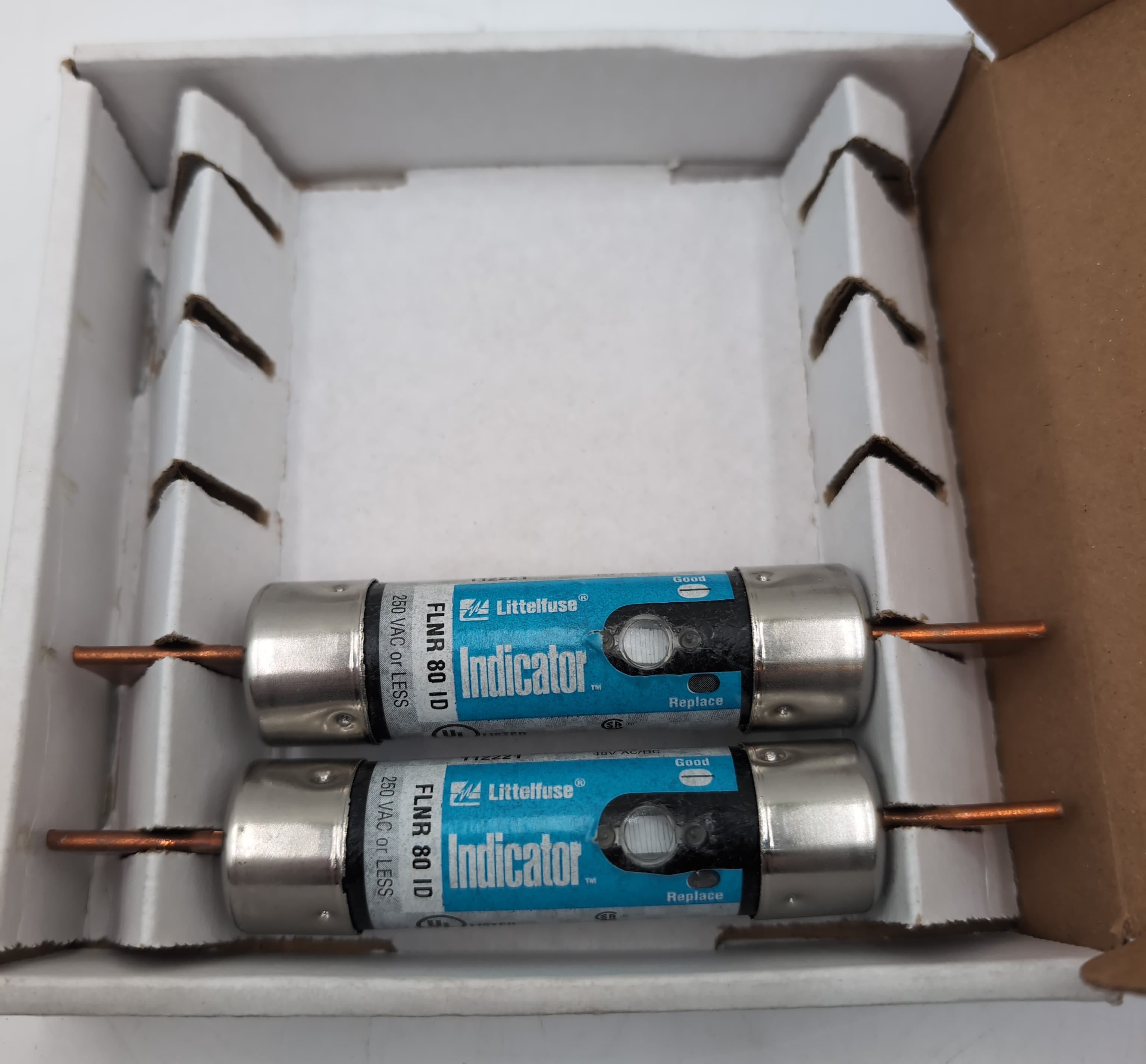 Littelfuse FLNR080ID Class RK5 Fuse 80A 250V Time-Delay Indicator FLNR 80 ID NEW – image 1