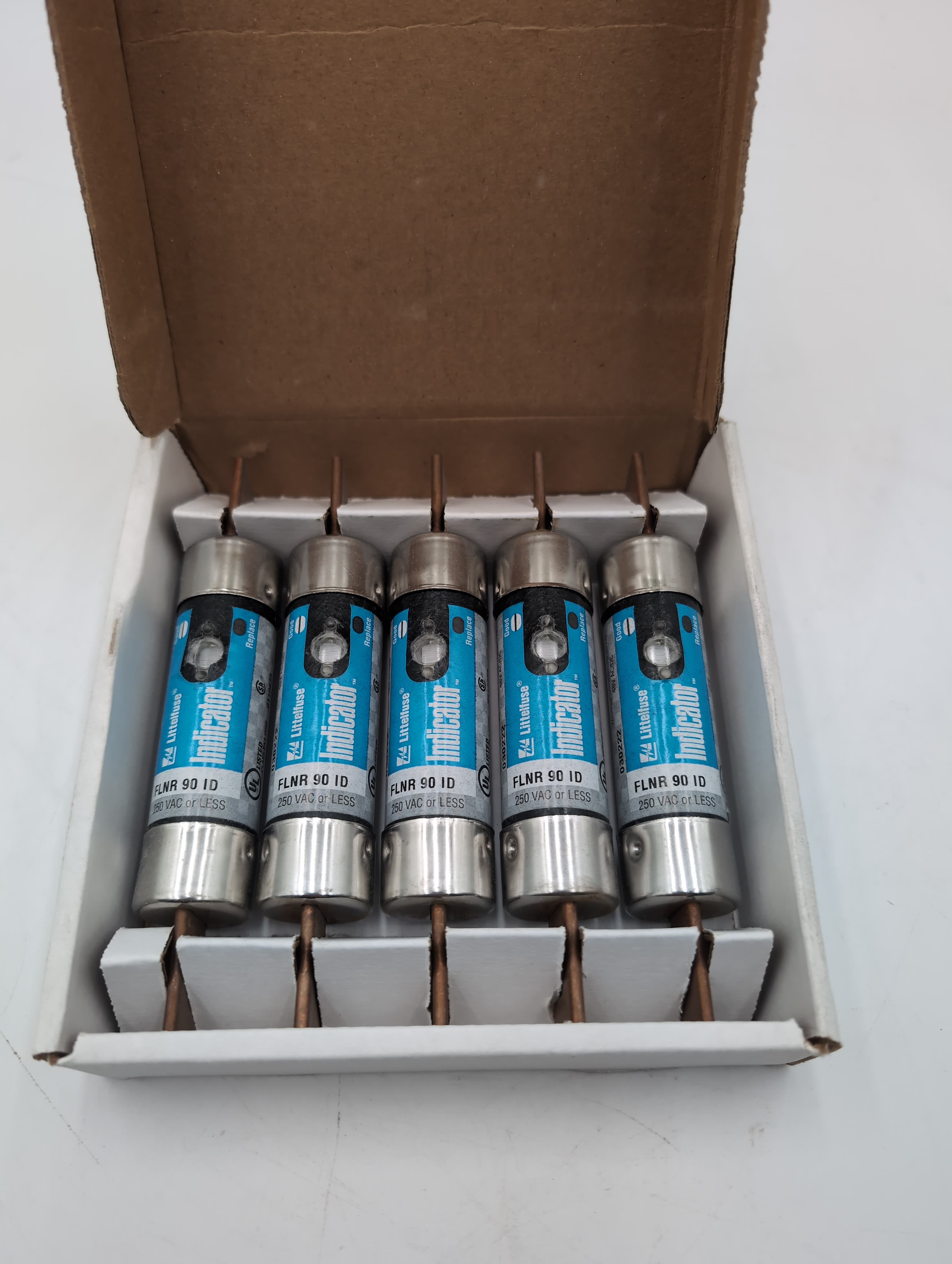 Littelfuse FLNR090ID Class RK5 Fuse 90A 250V Time-Delay Indicator FLNR 90 ID NEW