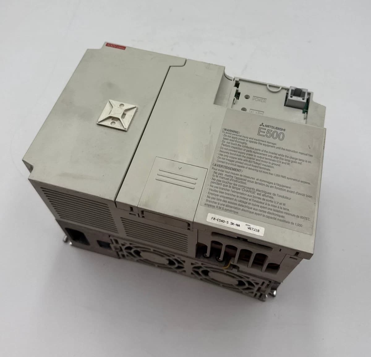 7.5HP Mitsubishi FR-E540-5.5K-NA Variable Frequency Drive Inverter 5.5KW PARTS – image 1