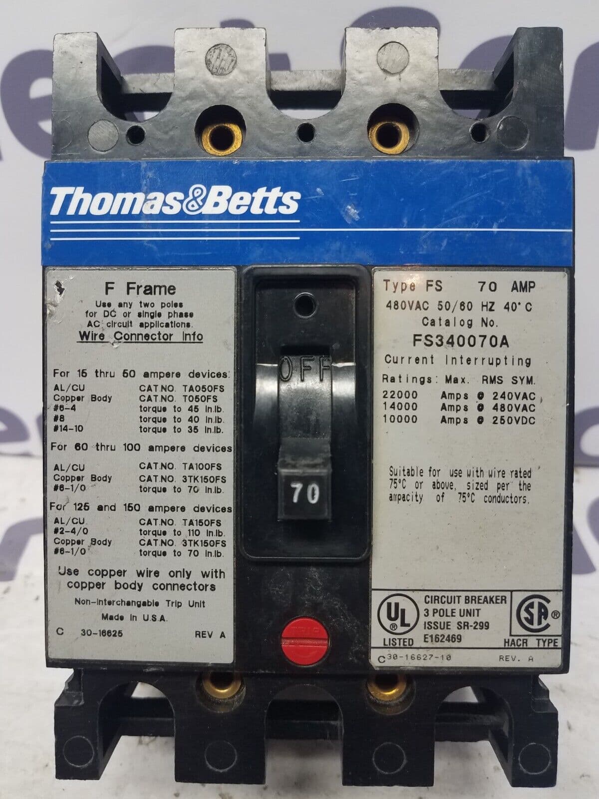 Thomas & Betts FS340070A – image 1