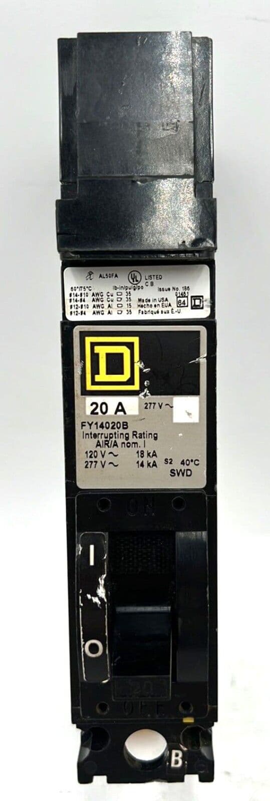 Square D FY14020B Circuit Breaker — image 1 of 6