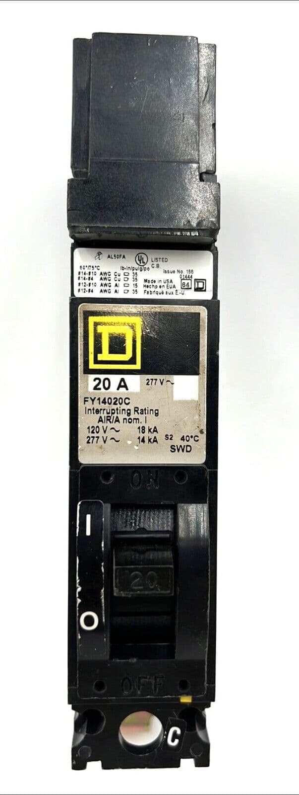 Square D FY14020C Circuit Breaker — image 1 of 7