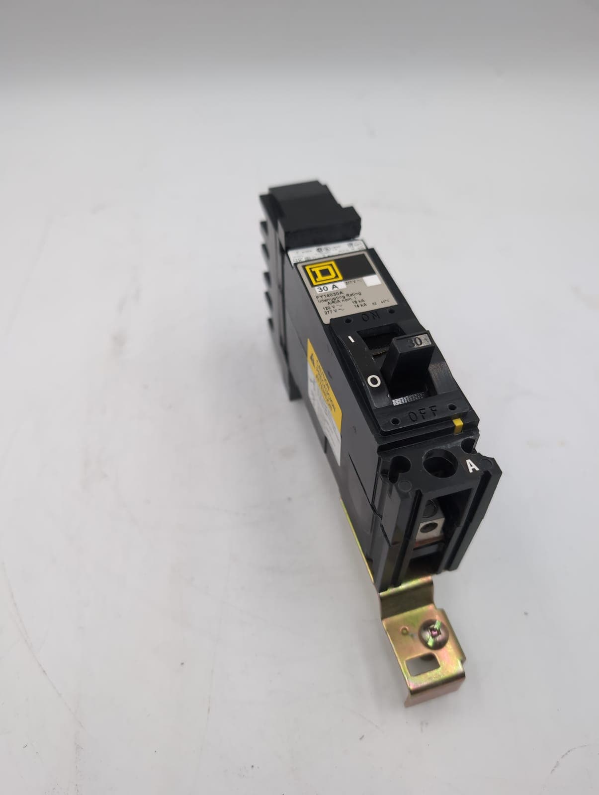 Square D FY14030A I-Line Circuit Breaker 1-Pole 30A 277V Phase A F-Frame USED