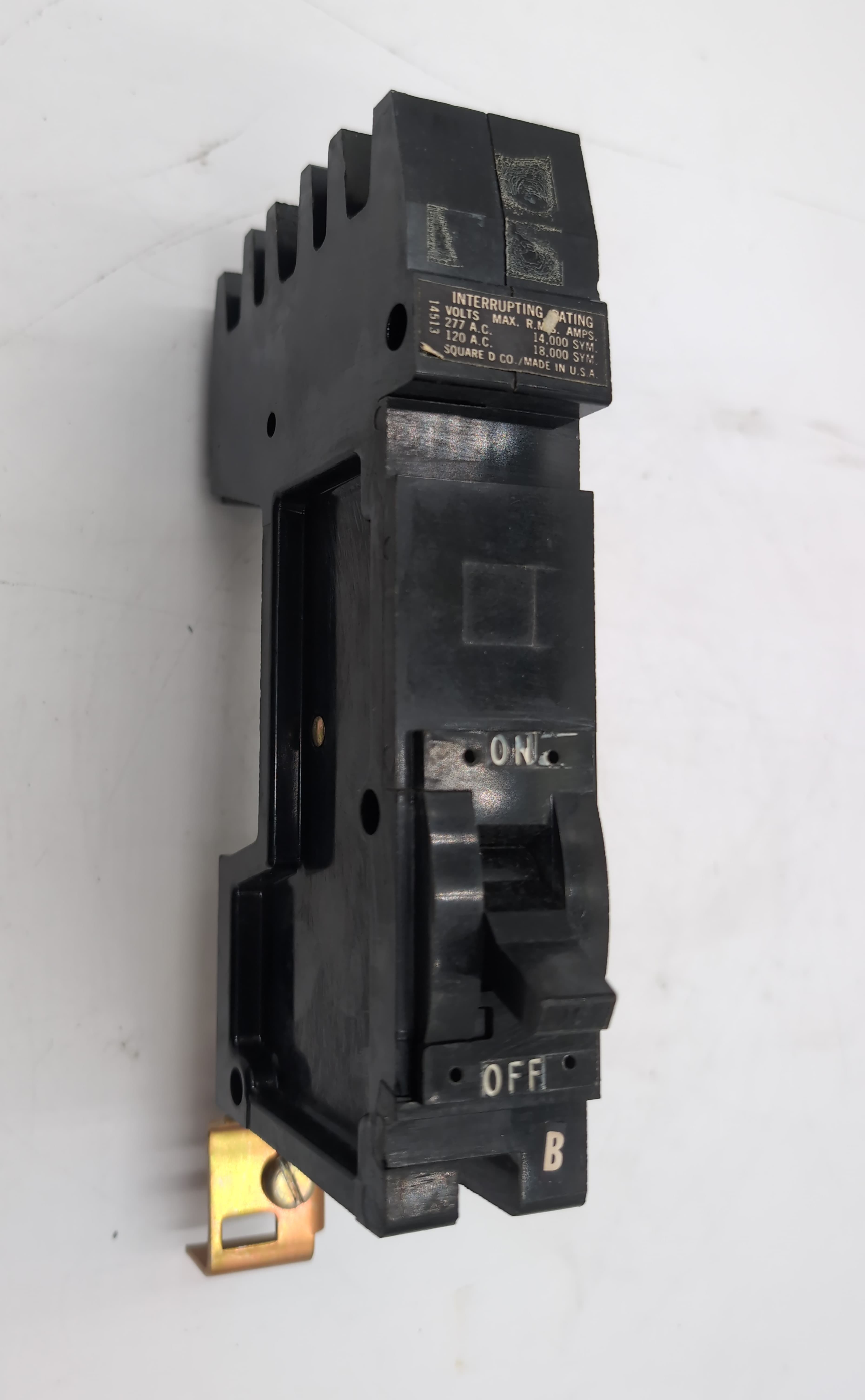 Square D FYB14015B I-Line Circuit Breaker 15A 277V 1 Pole Phase B USED – image 1