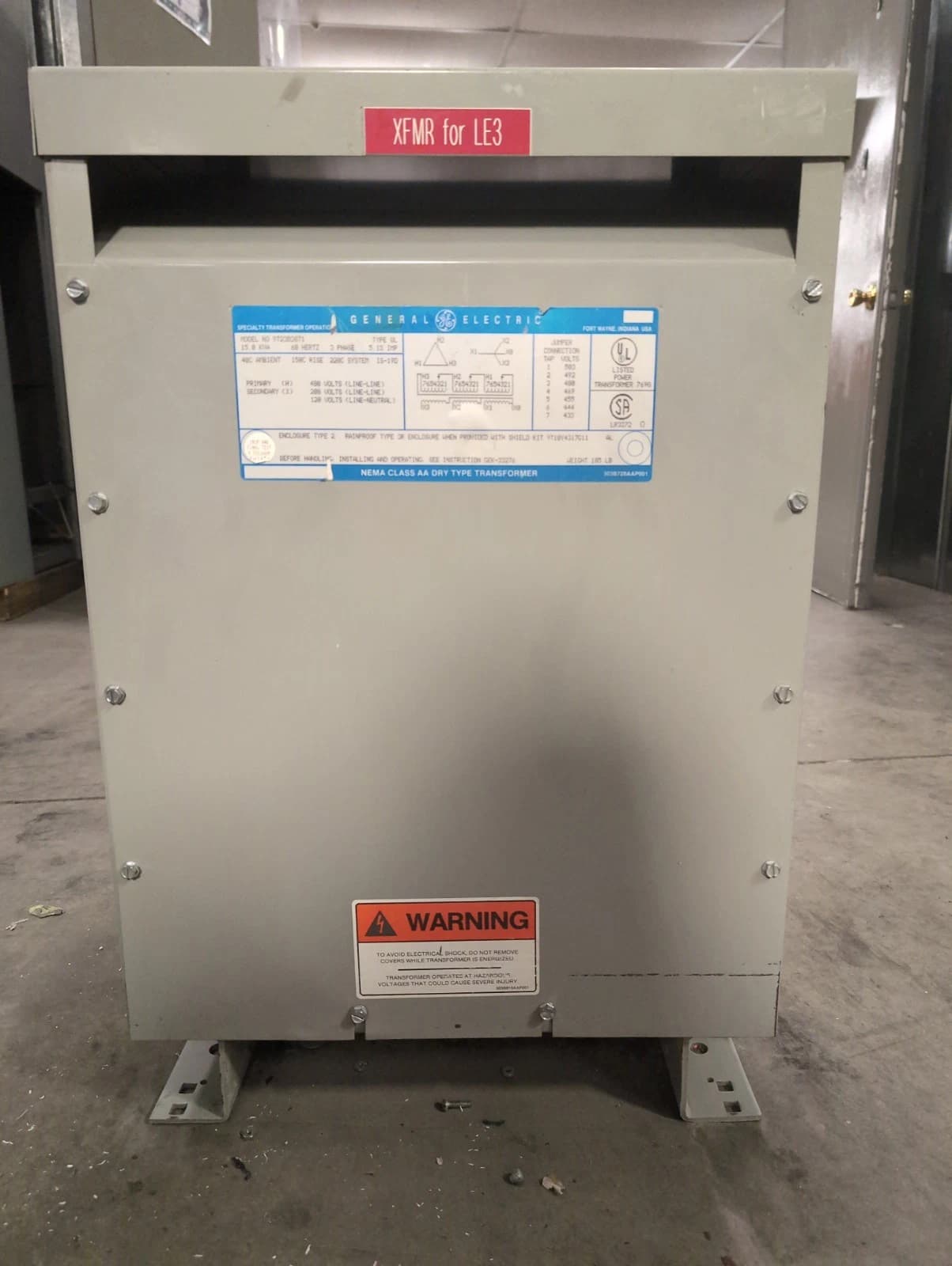 GE 9T23B3871 Dry Type Transformers — image 1 of 6