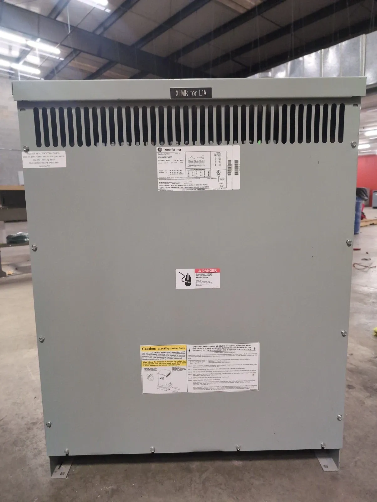 GE 9T83B3875G13 Dry Type Transformers — image 1 of 6