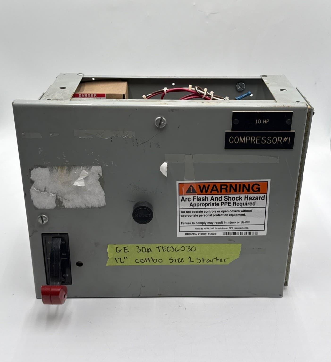 GE 8000 12" 30A Combo MCC Bucket Size 1 Starter MC1D1810 TEC36030 Breaker – image 1