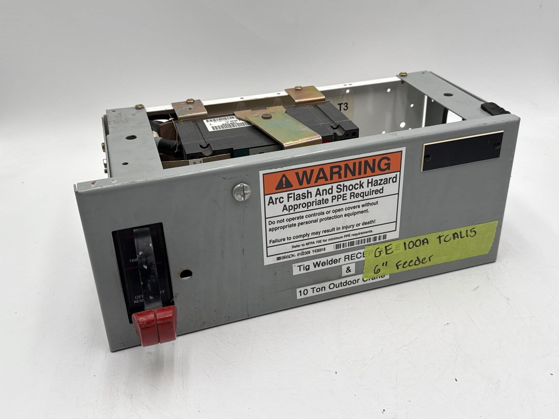 GE 8000 6" 100A MCC Feeder Bucket 100 Amp Breaker THED136100 – image 1