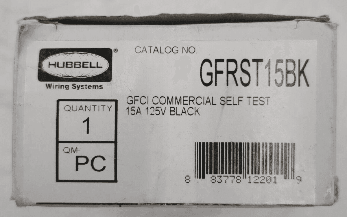 Hubbell GFRST15BK Accessory — image 1 of 5
