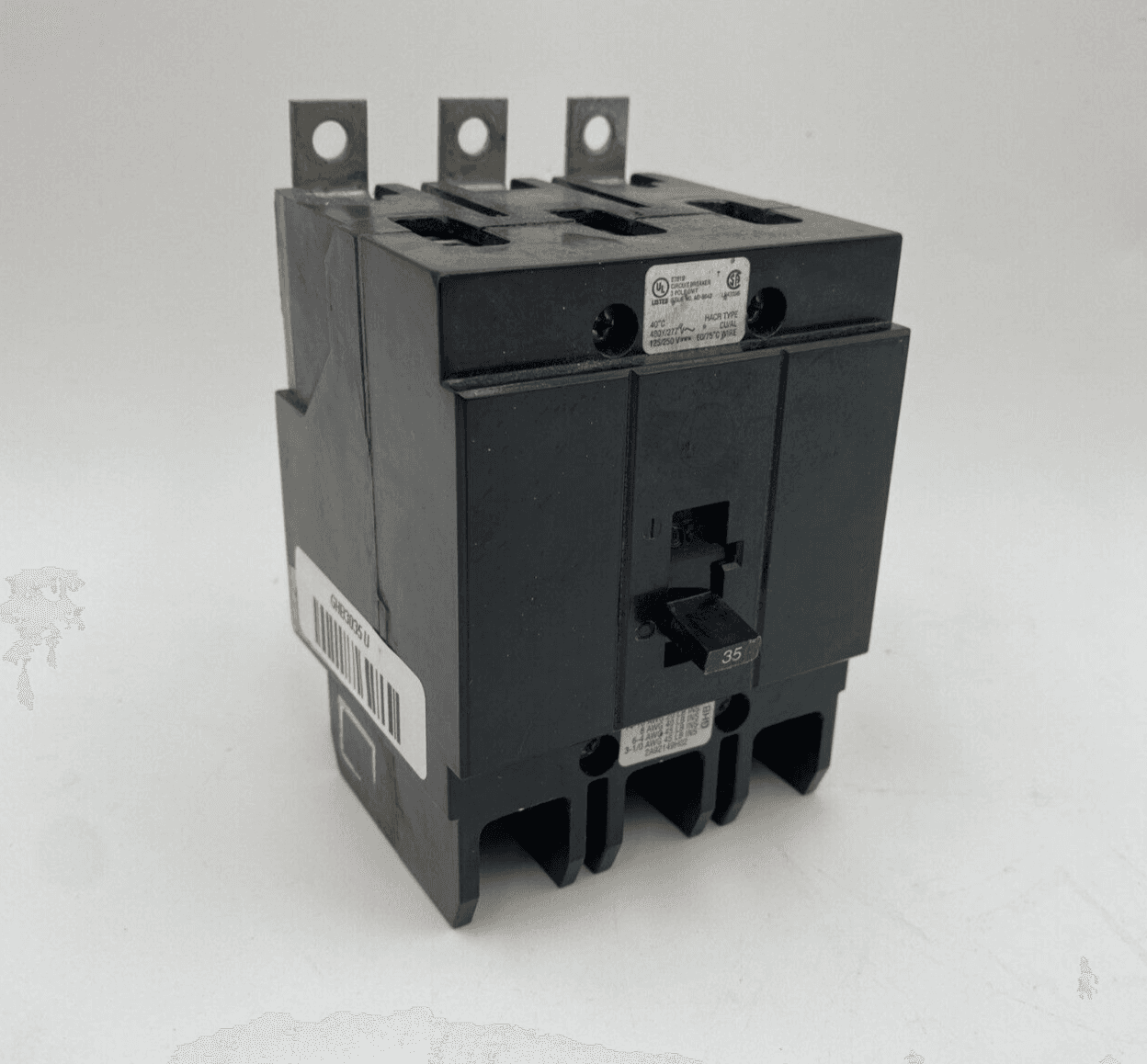 Eaton GHB3035 Circuit Breaker 35A 3P 480/277V 3PH GHB Bolt On 35 Amp – image 1