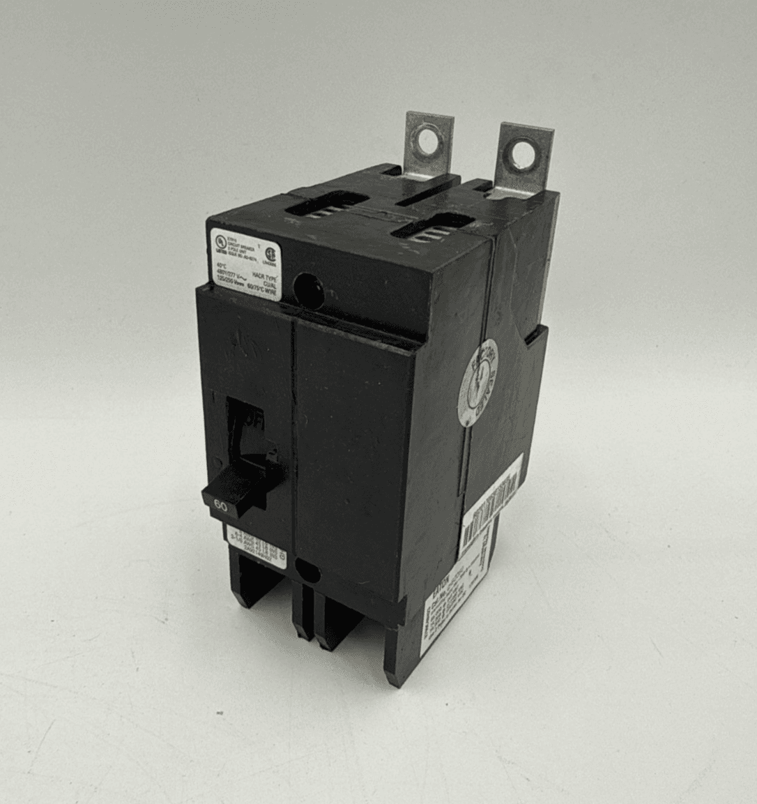 Eaton GHB2060 Bolt On Circuit Breaker 60A 277/480V 2P GHB 60 Amp 2 Pole Cutler – image 1
