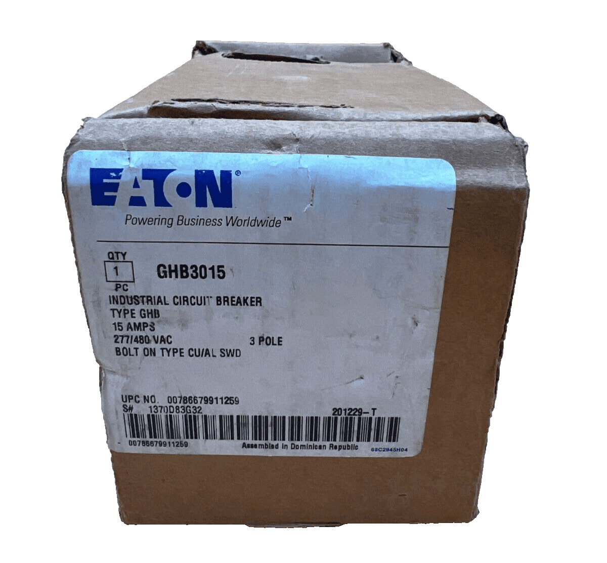 Cutler-Hammer GHB3015 Circuit Breaker — image 1 of 7