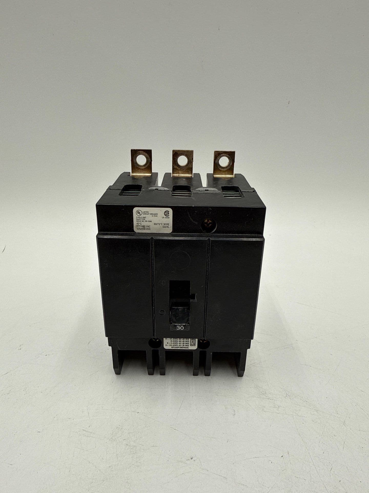 Eaton GHB3030 Circuit Breaker 30A 3P 480/277V GHB 30 Amp 3 Pole 3PH