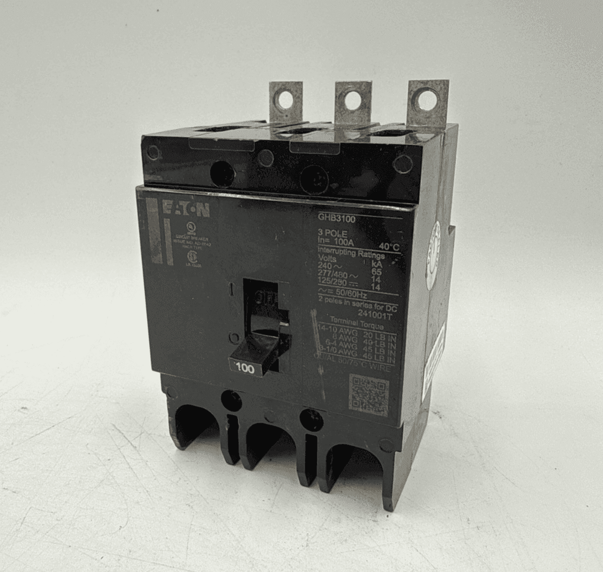 Eaton GHB-3100 Circuit Breaker — image 1 of 9