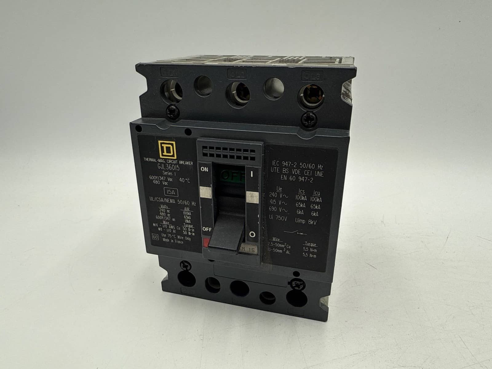 Square D GJL36015 Circuit Breaker — image 1 of 8