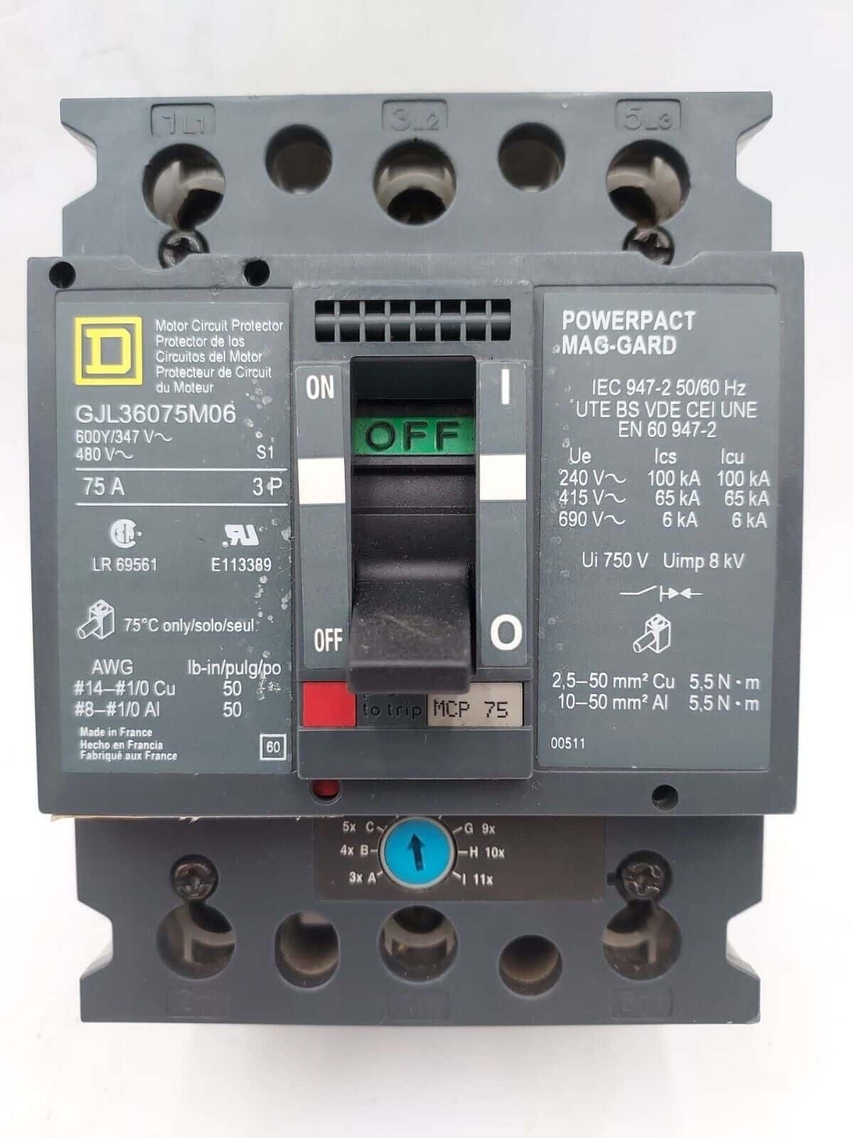 Square D GJL36075M06 Circuit Breaker — image 1 of 6