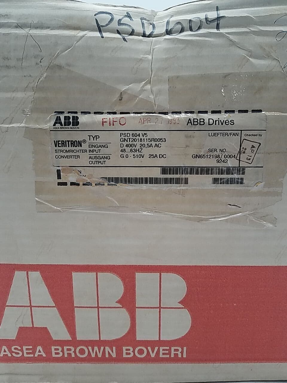 ABB GNT2018115R0053 Motor Control — image 1 of 10