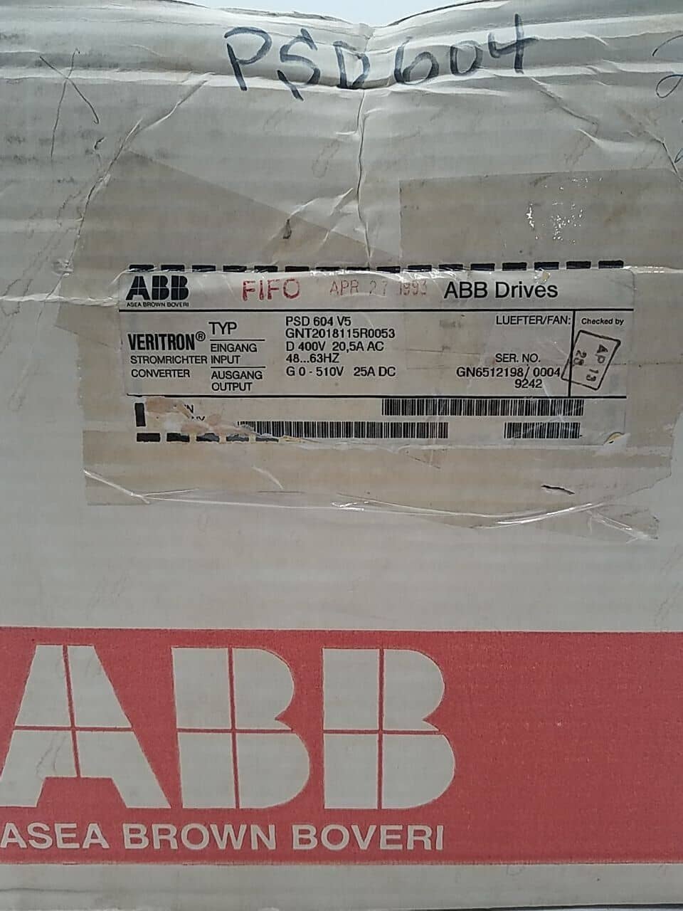 ABB GNT2018115R0053 Motor Control — image 1 of 10