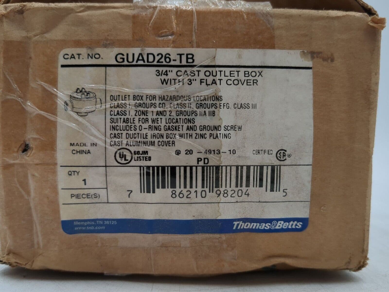 Thomas & Betts GUAD26-TB Accessory — image 1 of 6