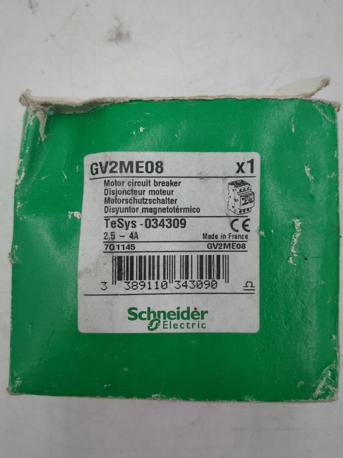 Square D GV2ME08 Circuit Breaker — image 1 of 7