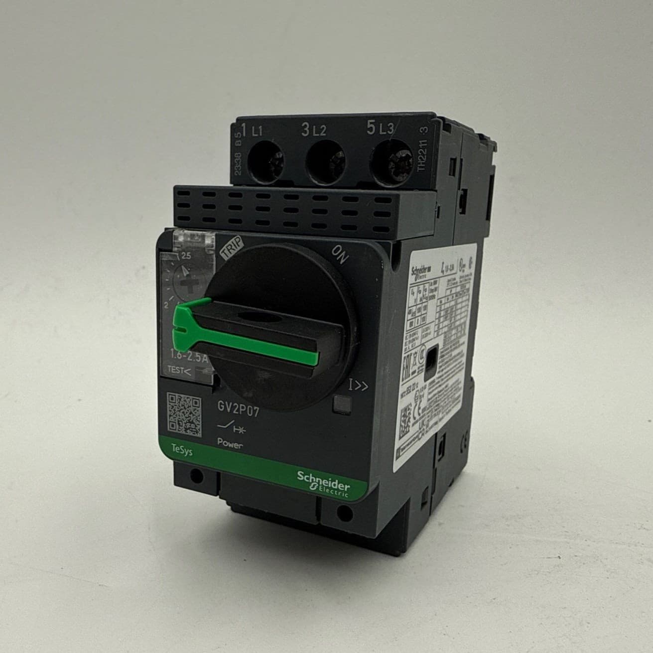 Schneider GV2P07 Circuit Protector Manual Starter 1.6-2.5A 3P 690V TeSys Deca