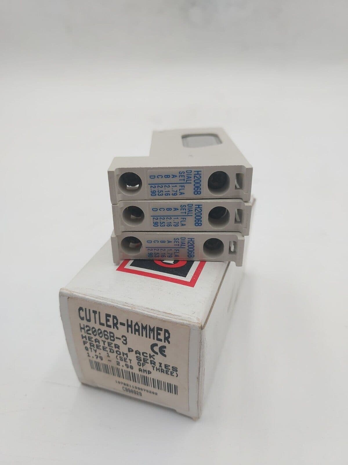 3 Pack Cutler-Hammer H2006B-3 Heater Pack Freedom Series 1.79-2.90 Amp – image 1