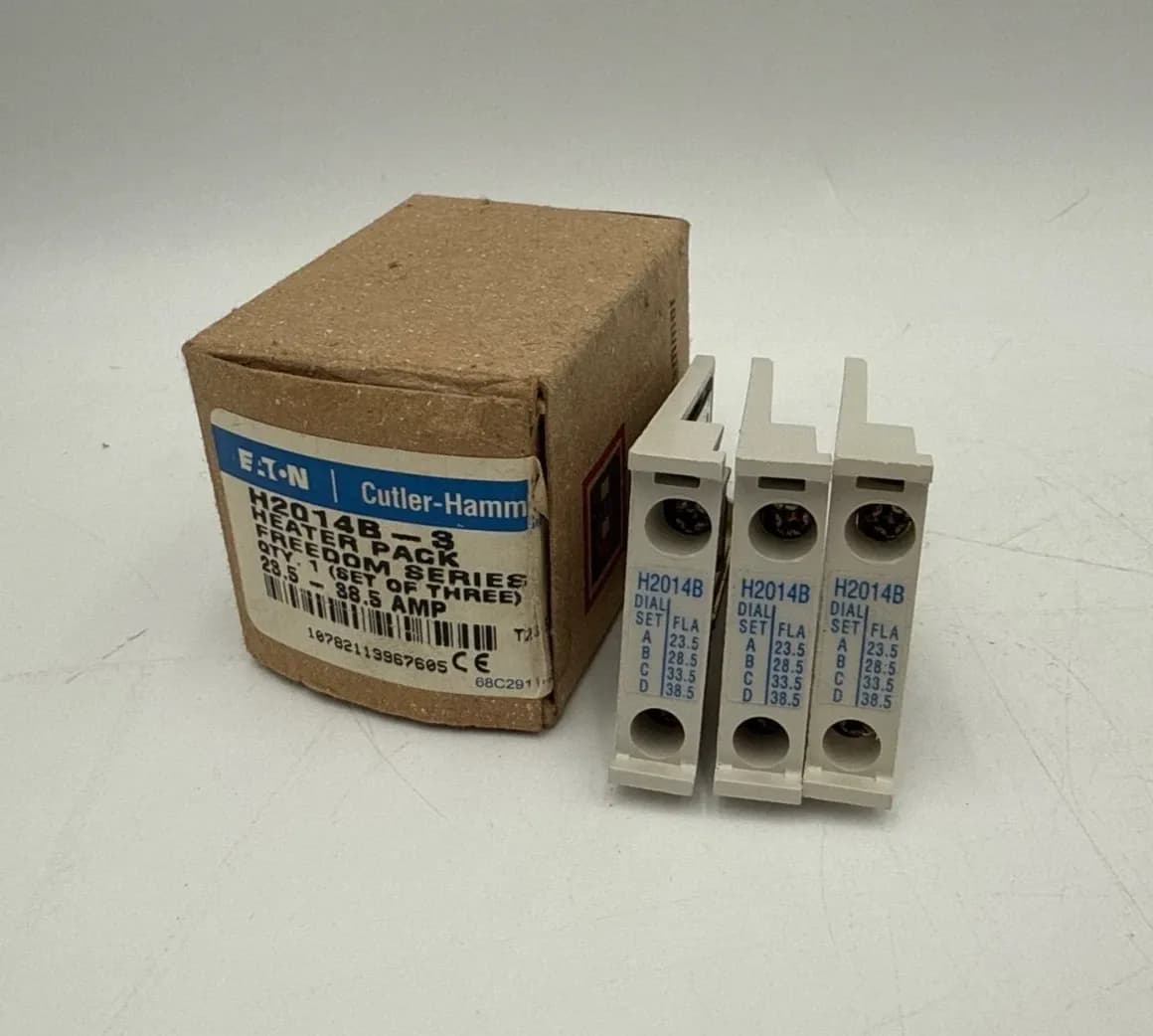 3PC Eaton H2014-B Overload Relay Thermal Heater Unit Freedom Series 23.5A-38.5A