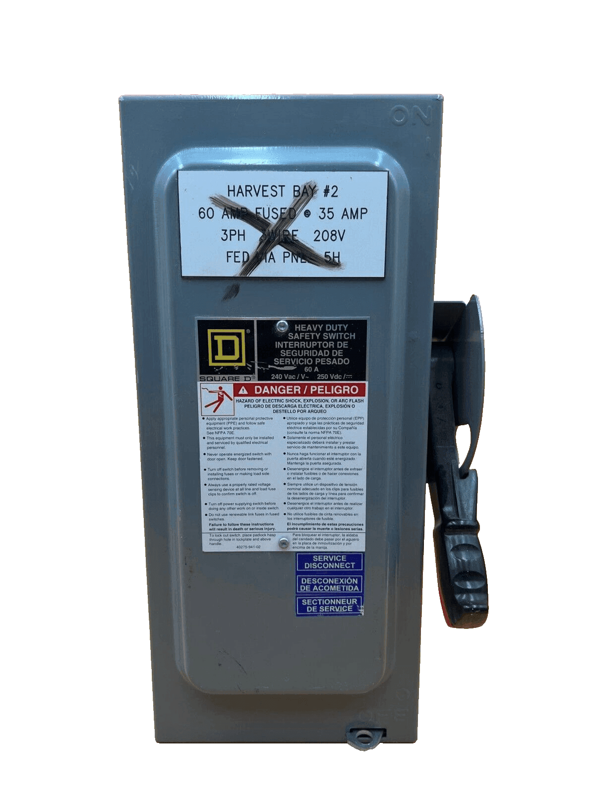 Square D H322N Disconnect — image 1 of 9