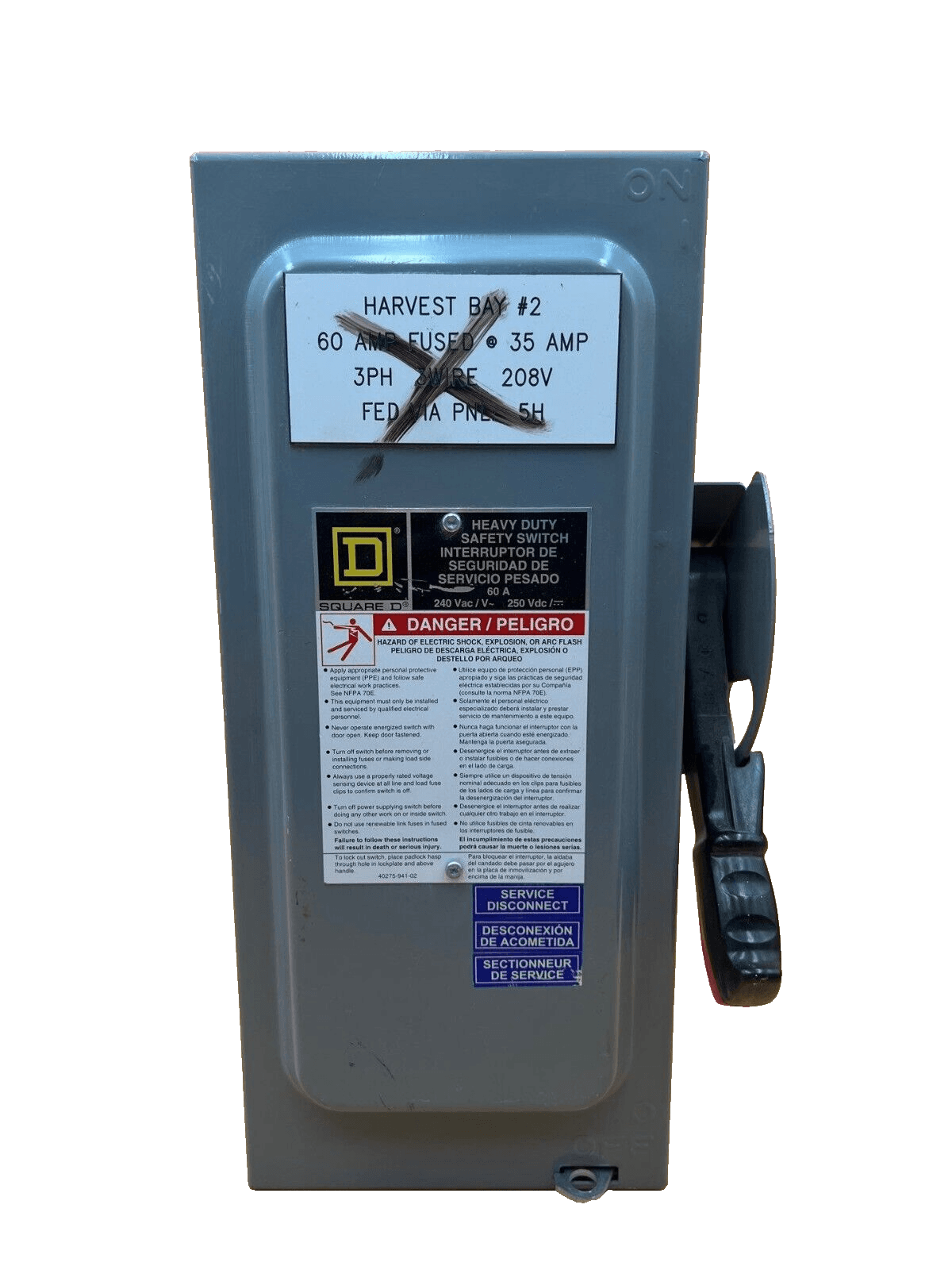 Square D H322N Disconnect — image 1 of 9