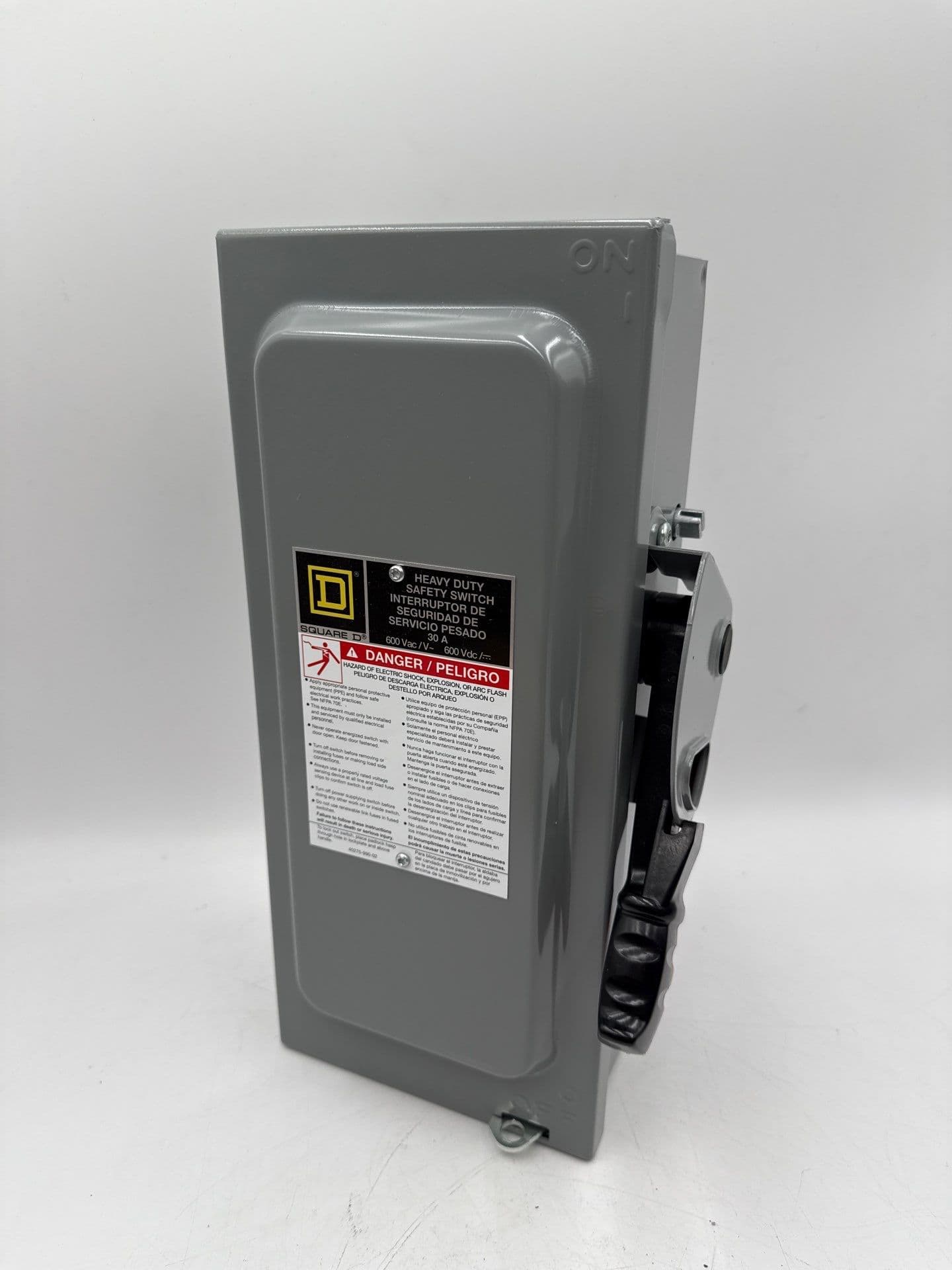 Square D H361 Safety Disconnect Switch 30A 3P 600V Type 1 Indoor Encl 30 Amp New – image 1