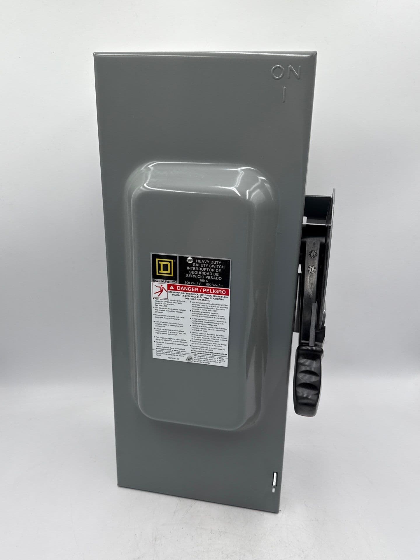 Square D H363 Safety Disconnect Switch 100A 3P 600V Type 1 Indoor 100 Amp 3 Pole