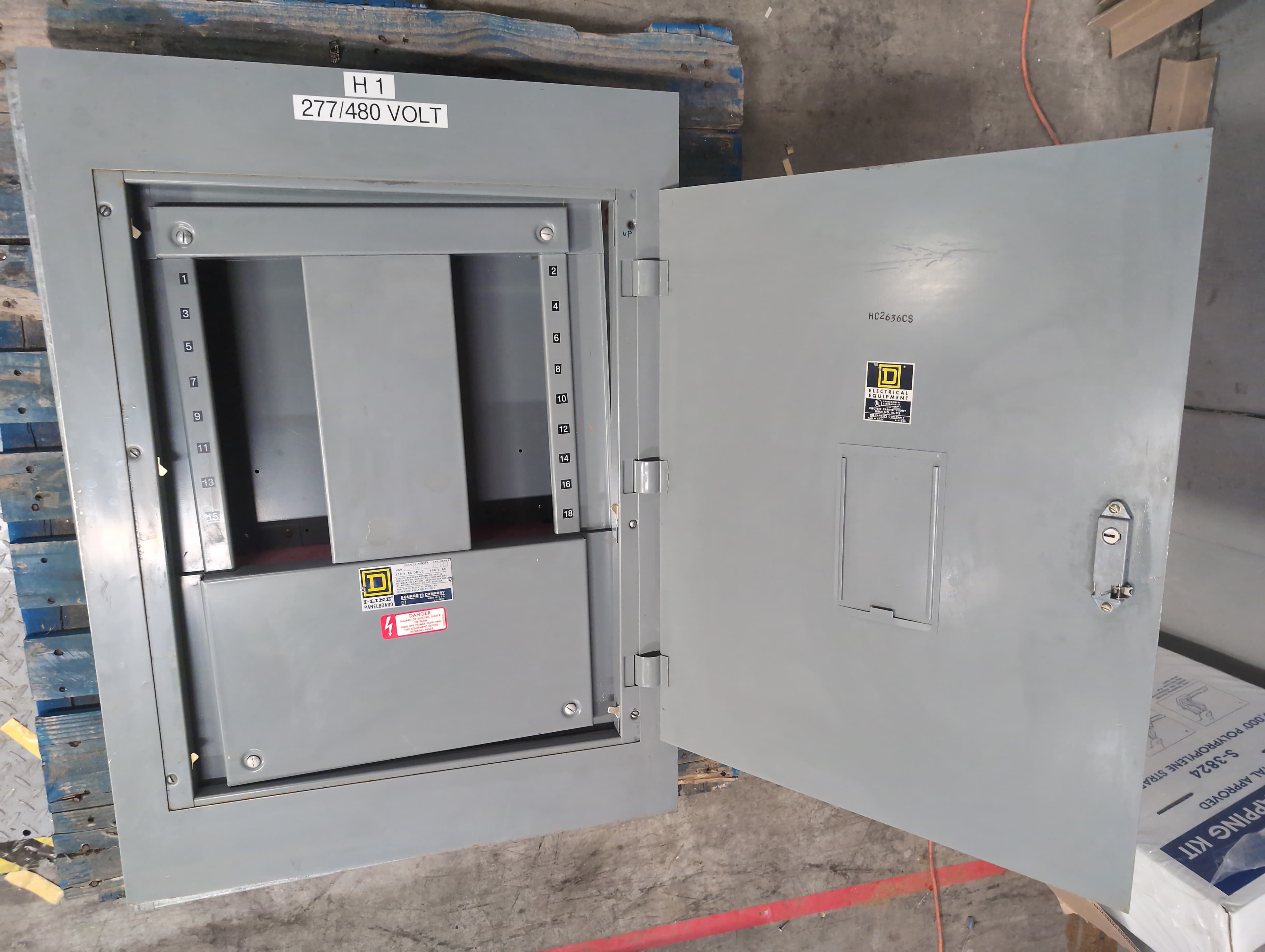 Square D HCN I-Line Panelboard 225A 600V 3PH 18 Space MLO Panel Main Lug 225 Amp