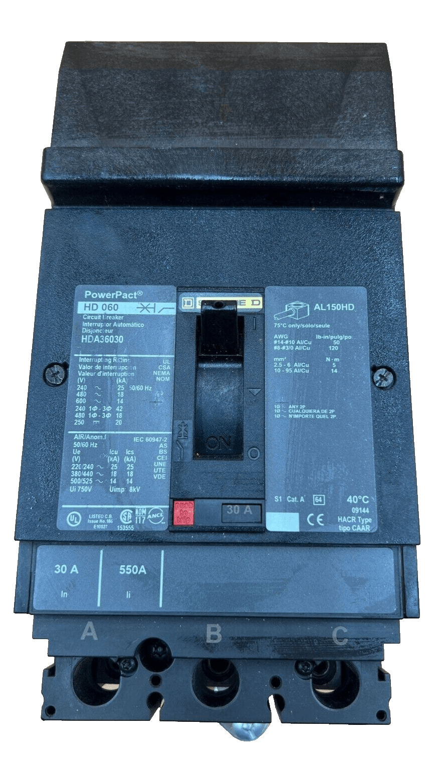 Square D HDA36030 Circuit Breaker — image 1 of 6