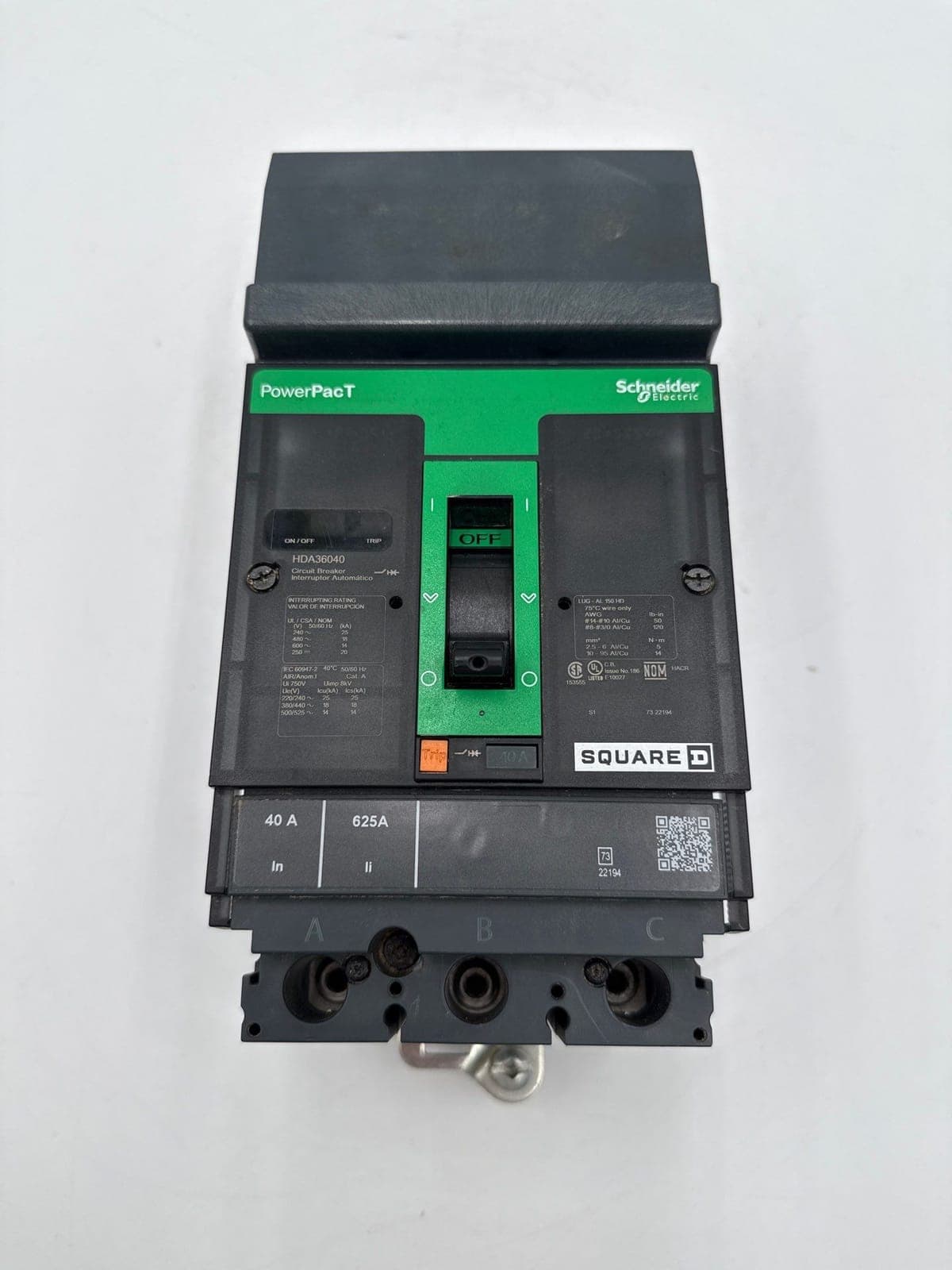 Square D HDA36040 Circuit Breaker — image 1 of 7