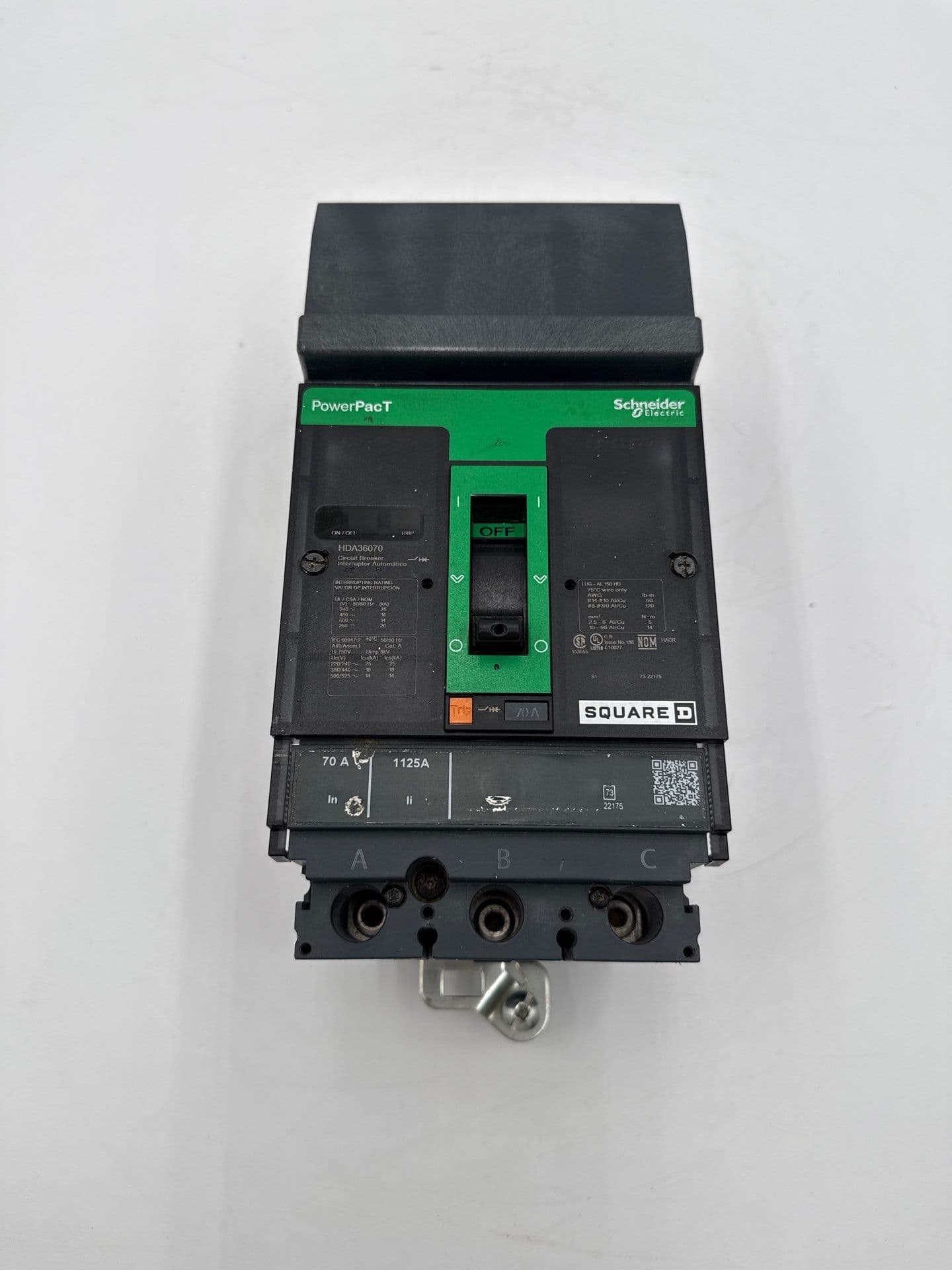 Square D HDA36070 Circuit Breaker — image 1 of 7
