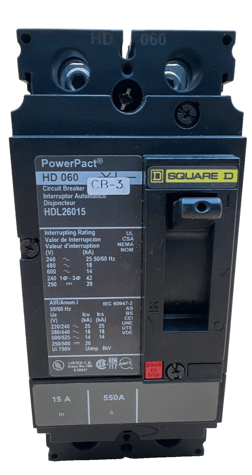 Square D HDL26015 Circuit Breaker — image 1 of 6