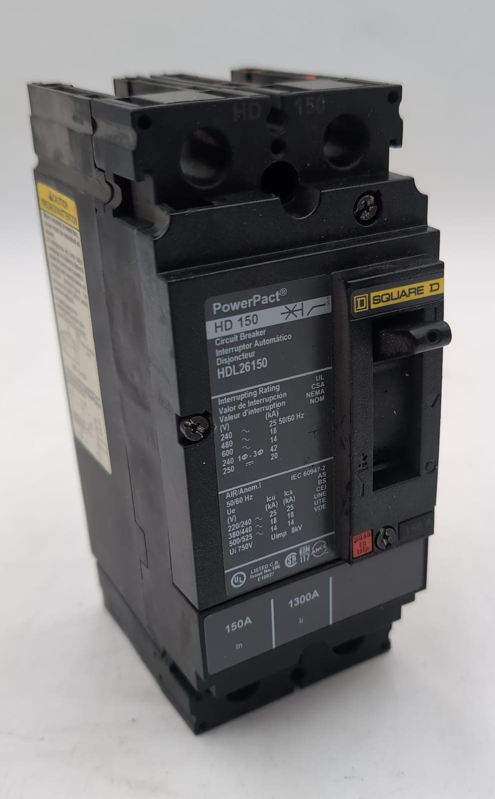 Square D HDL26150 Circuit Breaker — image 1 of 7