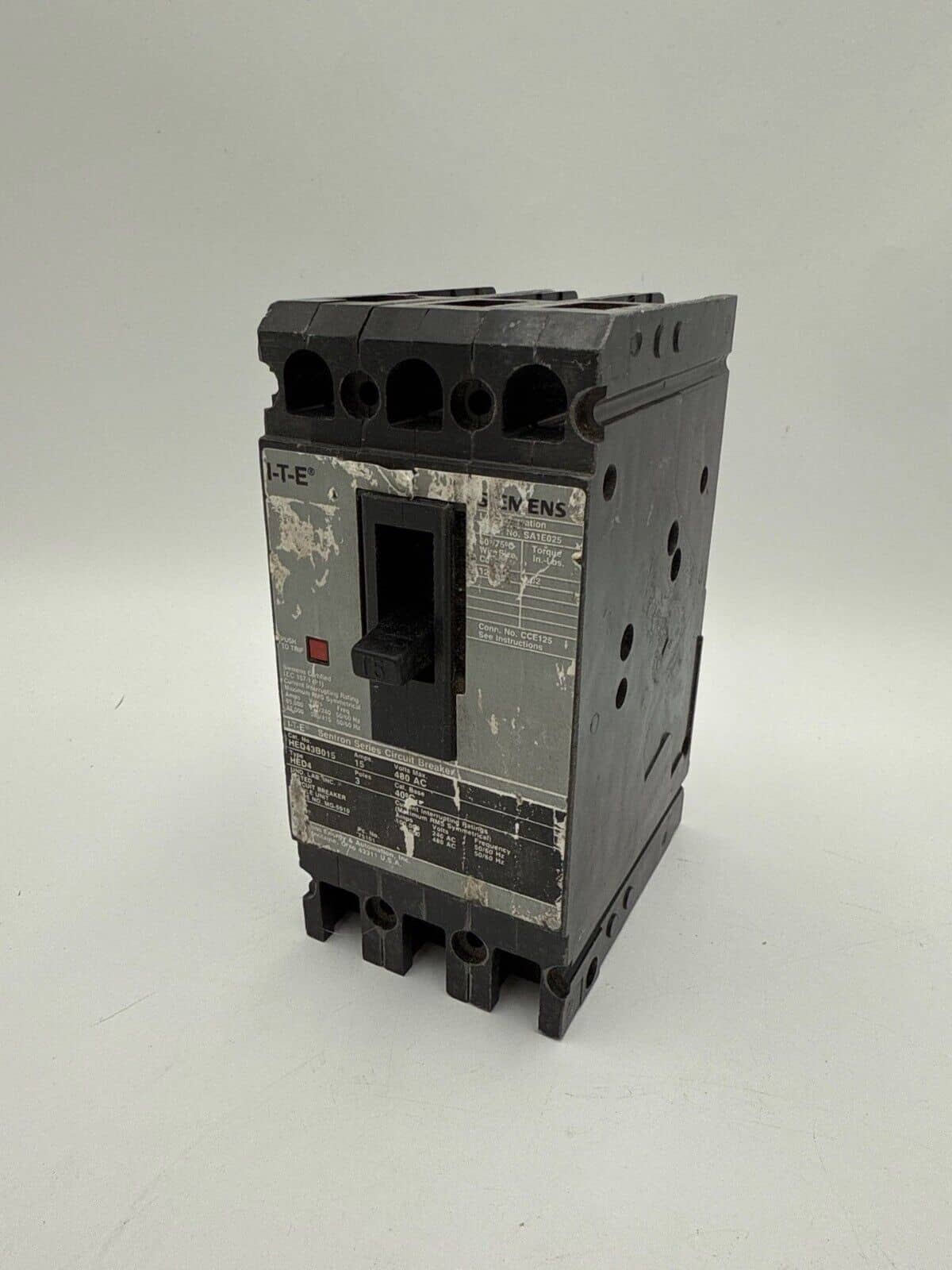 Siemens HED43B015 Circuit Breaker — image 1 of 8