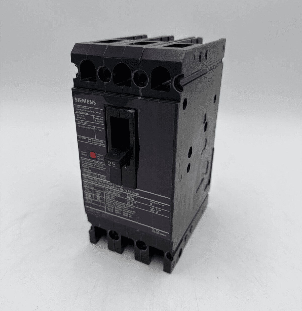 Siemens HED43B025 Circuit Breaker — image 1 of 7