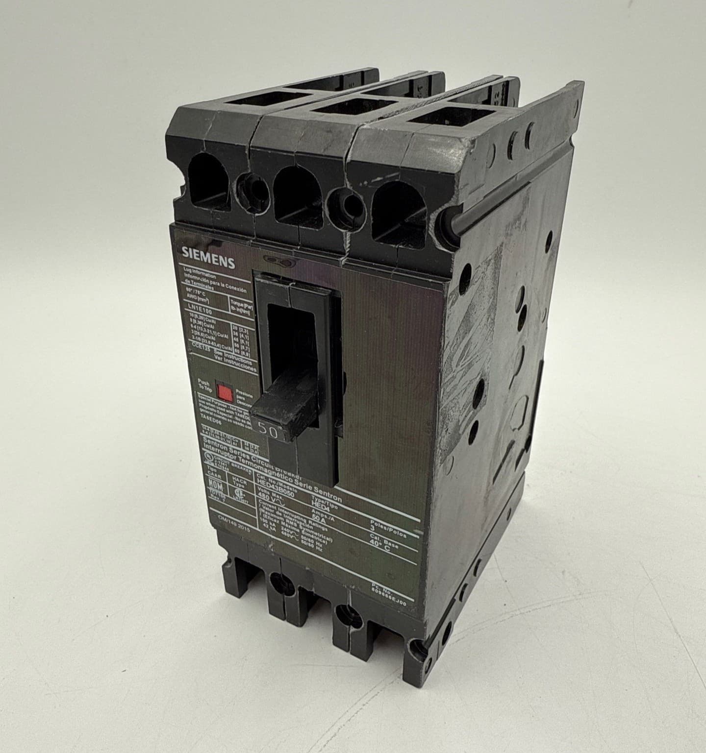 Siemens HED43B050 Circuit Breaker — image 1 of 7