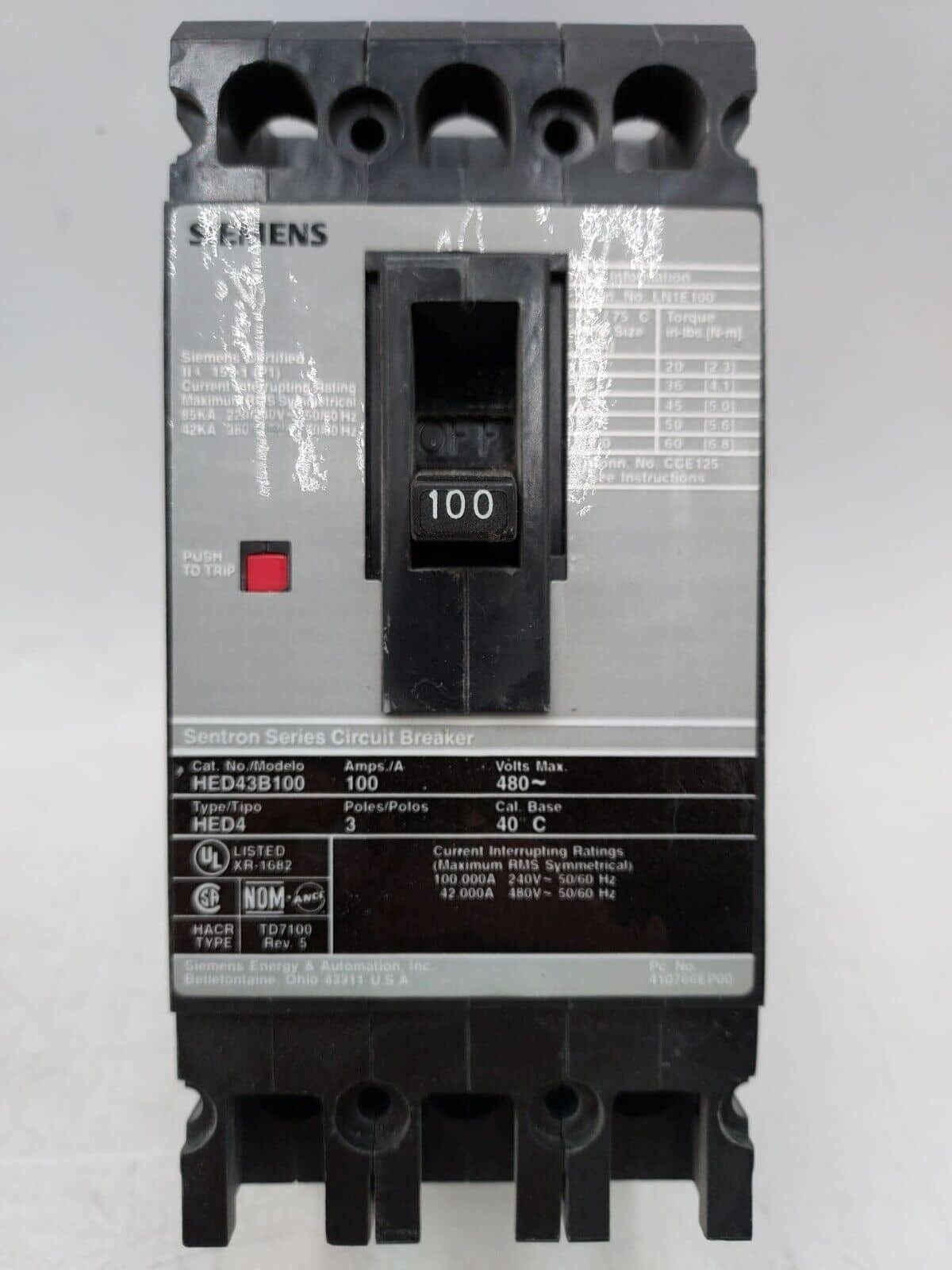 Siemens HED43B100