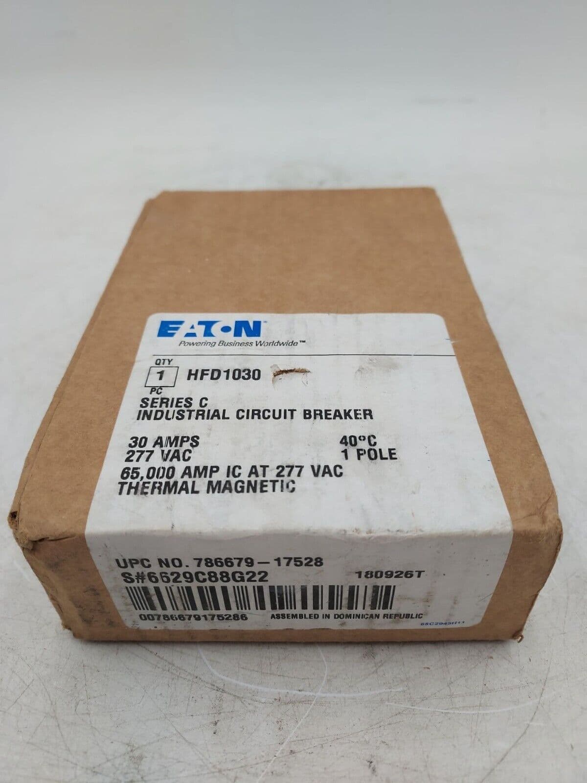 Eaton HFD1030 Circuit Breaker — image 1 of 4