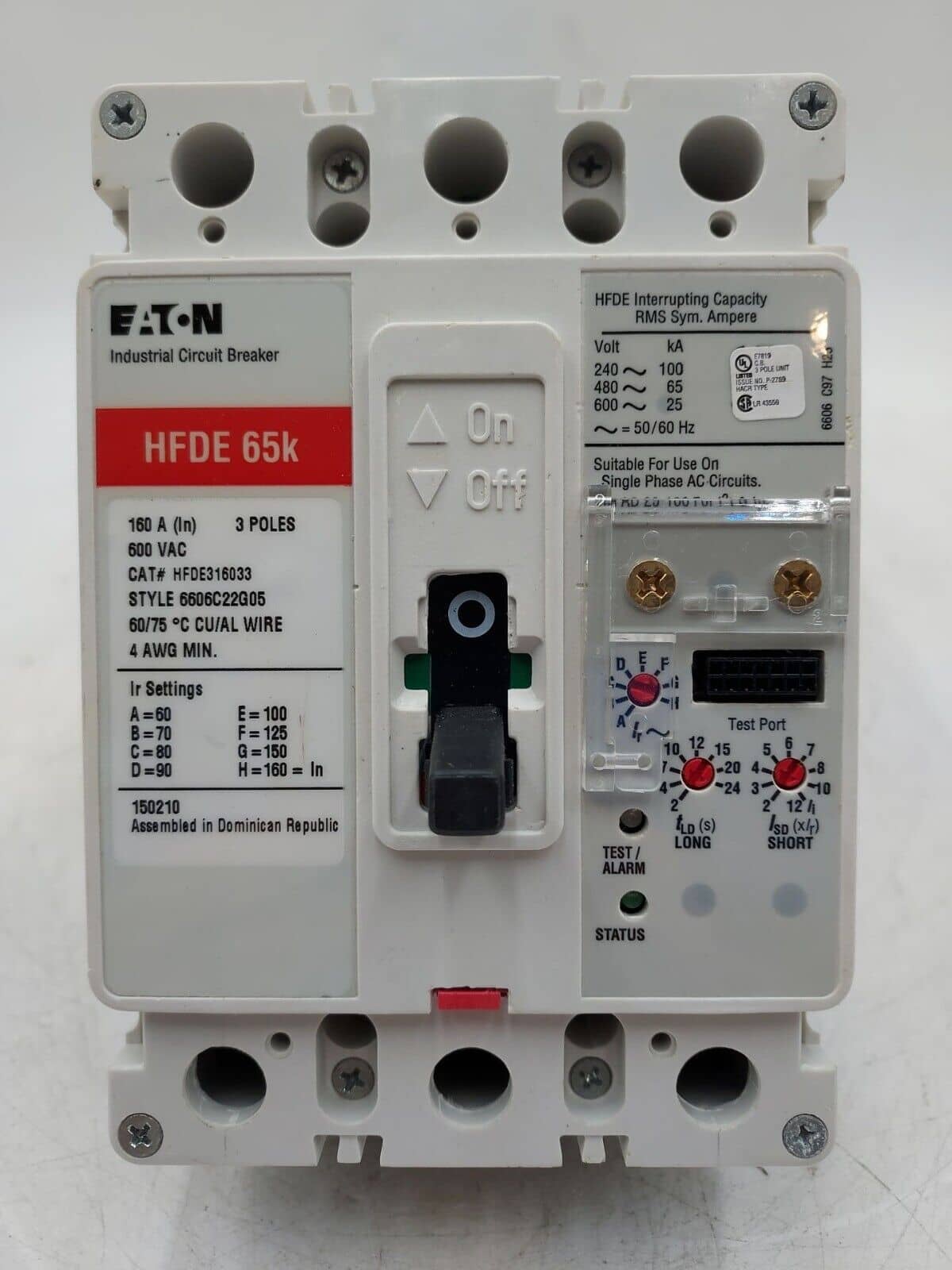 Eaton HFDE316033 Circuit Breaker — image 1 of 7