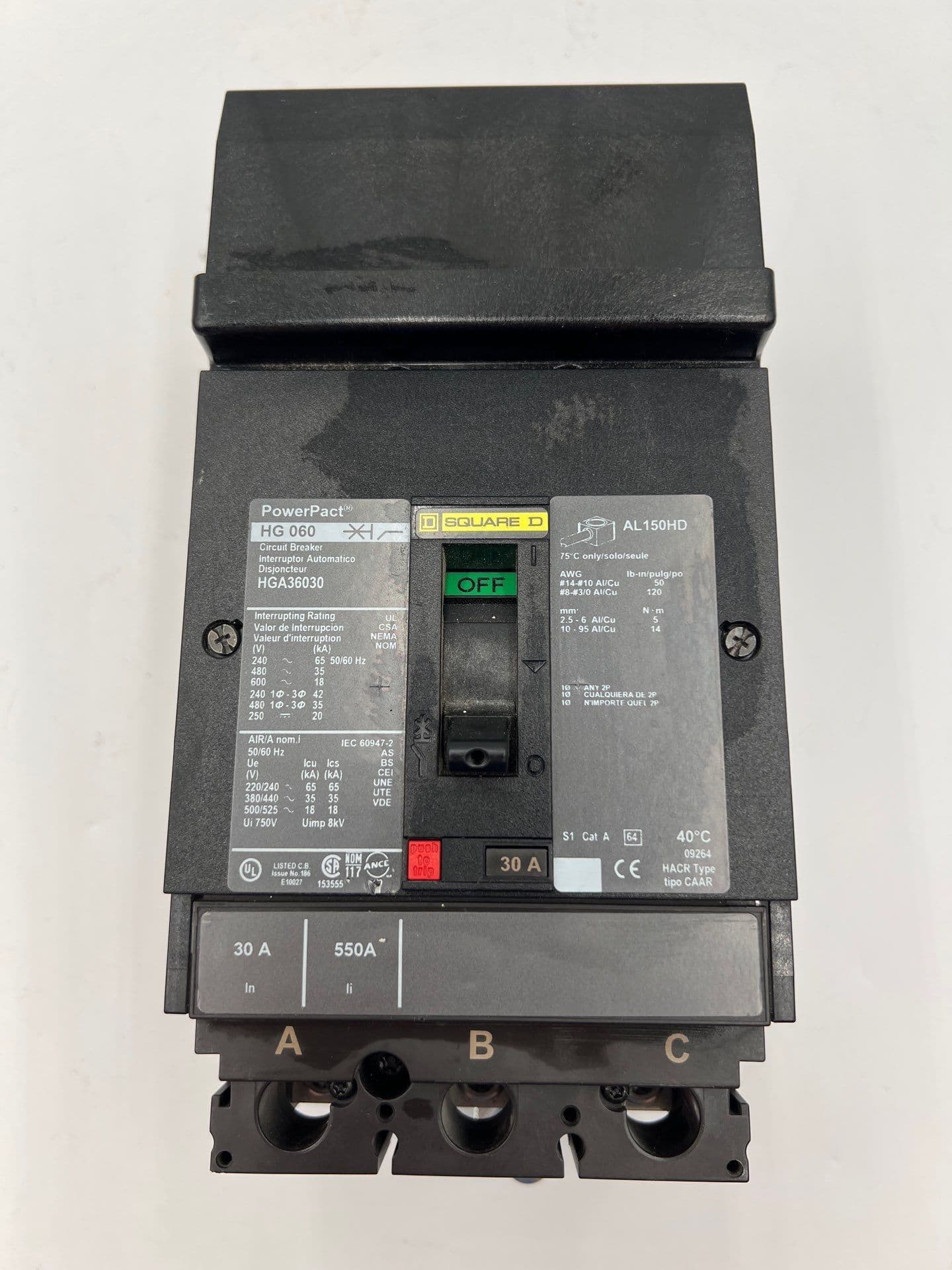Square D HGA36030