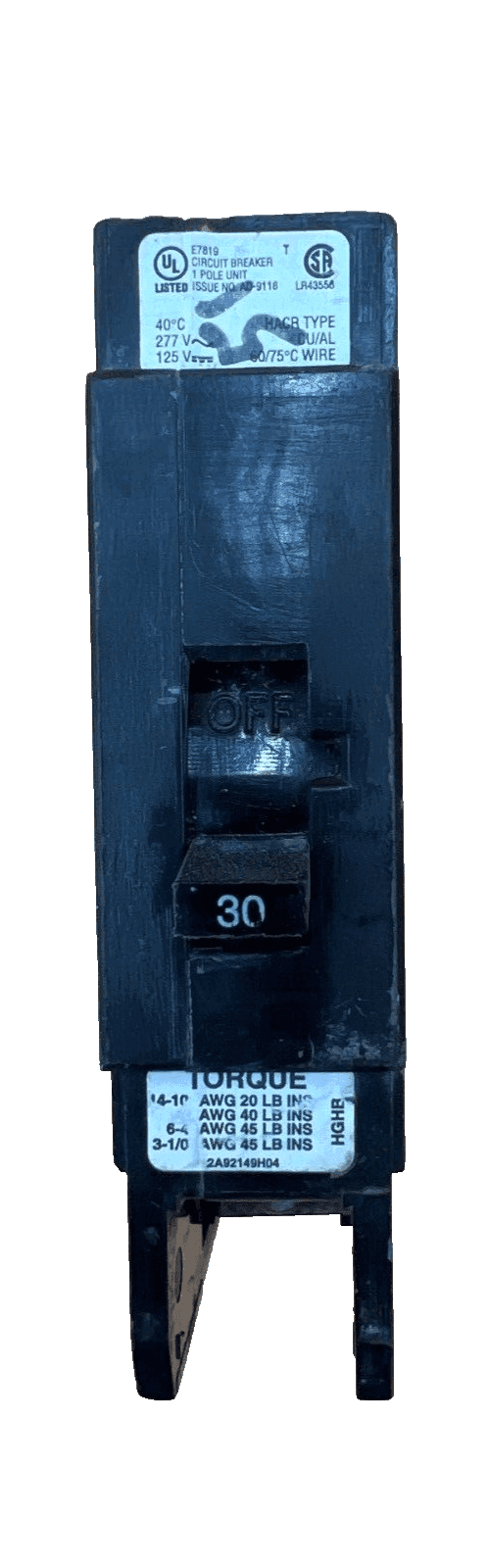 Cutler-Hammer HGHB1030 Circuit Breaker — image 1 of 6